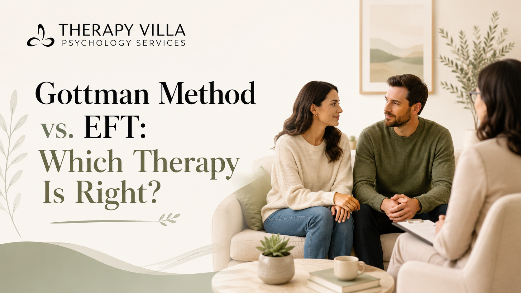 Gottman Method vs. EFT: Which Couples Therapy Is Right for You?