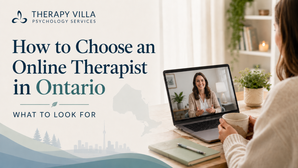 How to Choose an Online Therapist in Ontario