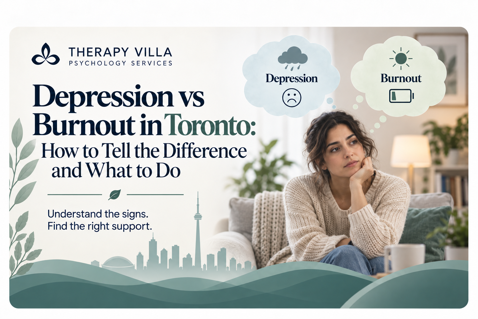 Depression vs Burnout in Toronto: How to Tell the Difference and What to Do
